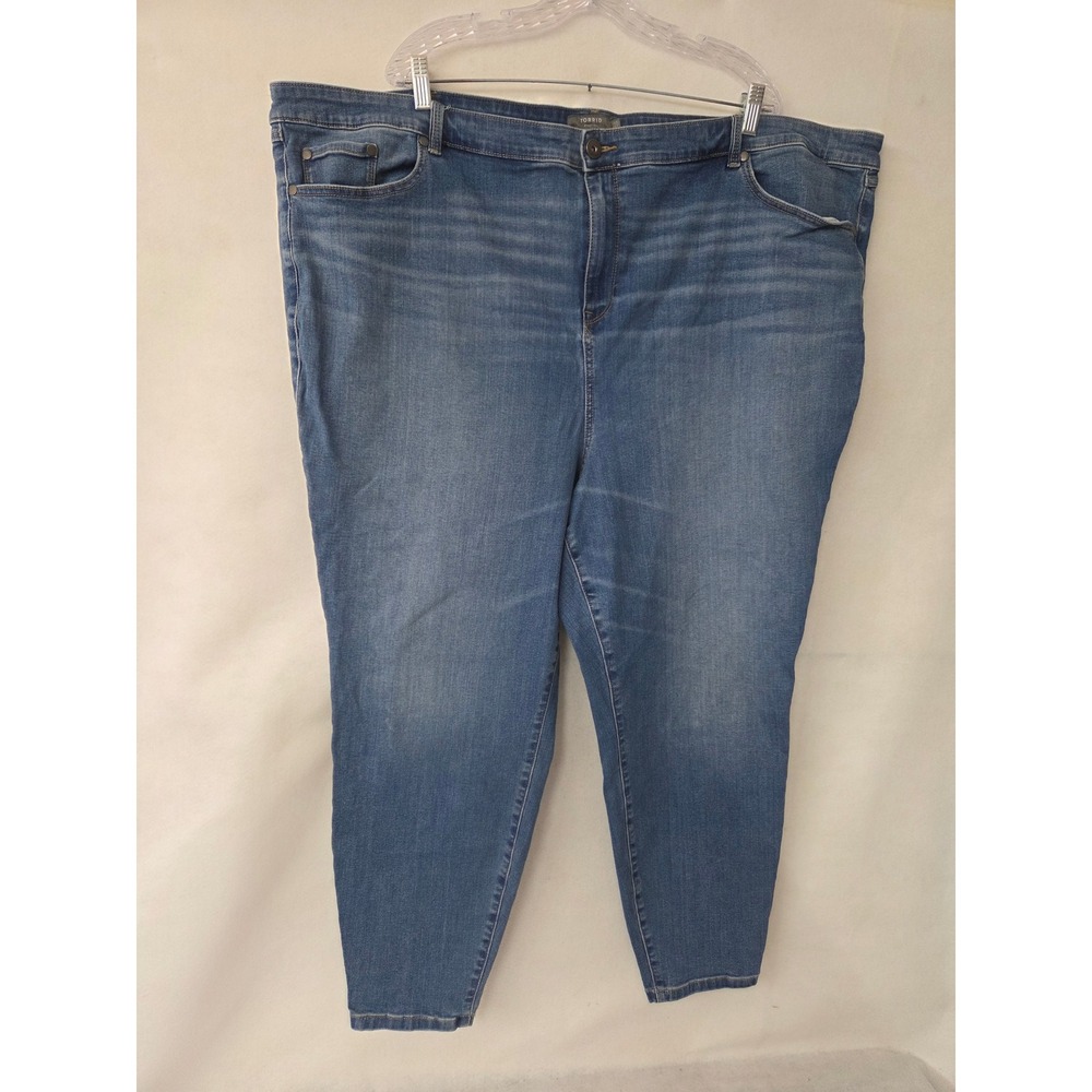Torrid Midfit Super Skinny Stretch Jeans Medium Wash Super Soft Plus Size 30T